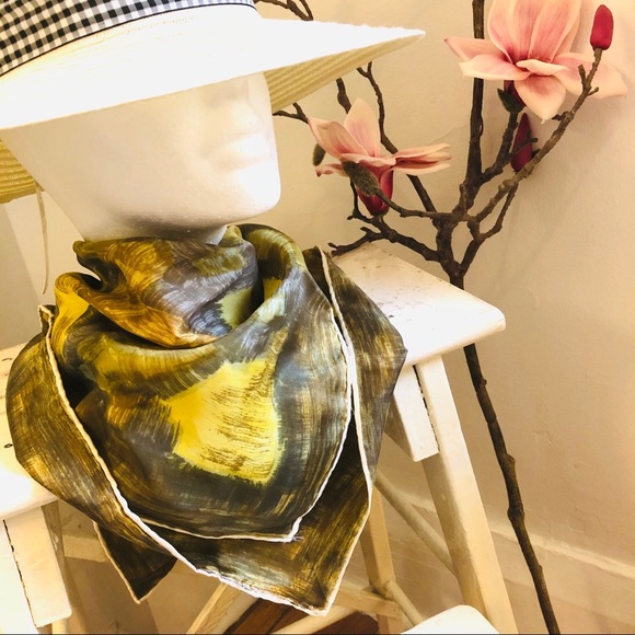 vintage silk scarf - Picture 7 of 8